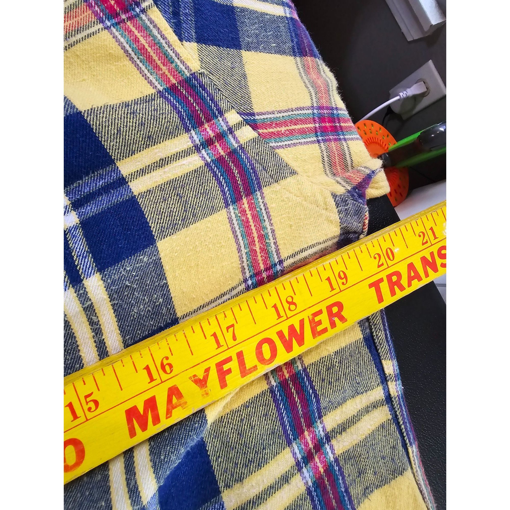Gant Gant Men's Cambridge Flannel Shirt M Yellow & Blue Plaid 100 Size US M / EU 48-50 / 2 - 7 Thumbnail