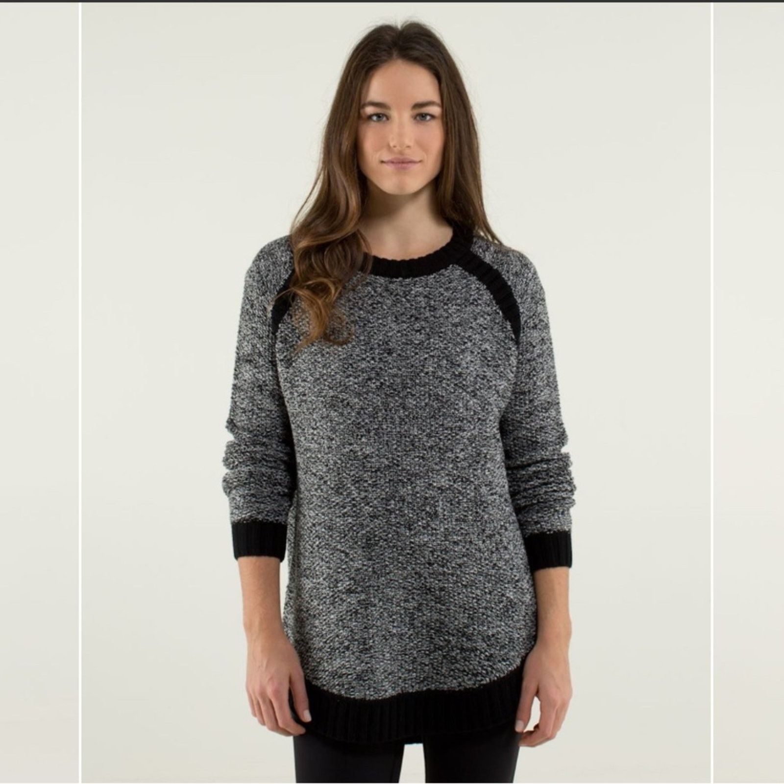 Lululemon Lululemon Passage Sweater – Black/Angel Wing – Size 8 – EUC Size M / US 6-8 / IT 42-44 - 1 Thumbnail