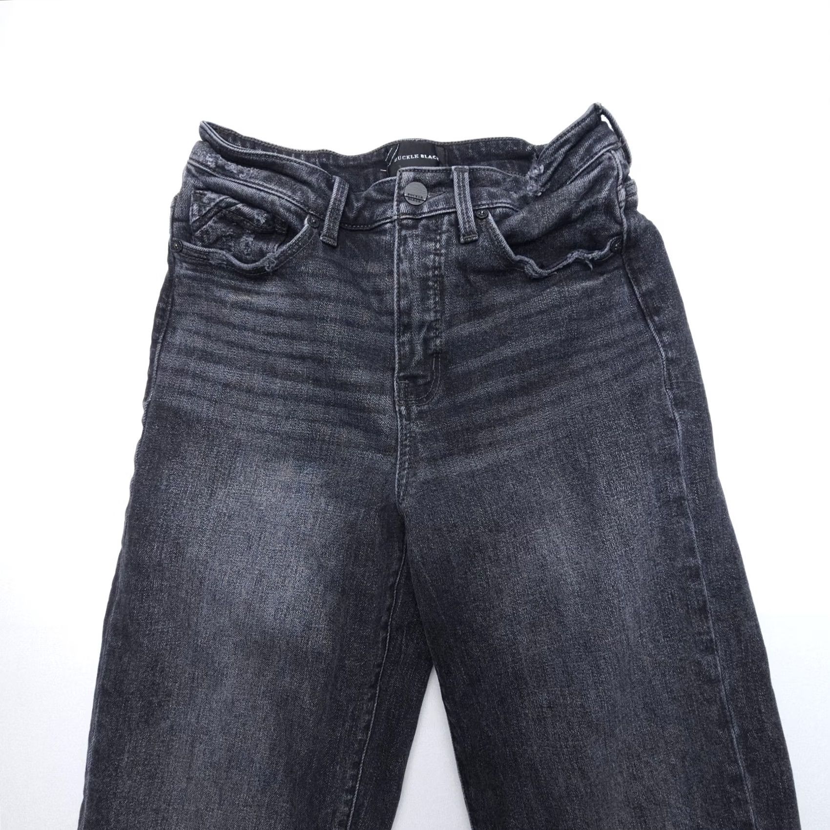 Buckle Black Buckle Black Jeans Womens 26 x 36 High Rise Straight Denim Dark EUC Buckle Bke 5-Pocket Regular Rise Size 26" / US 2 / IT 38 - 3 Thumbnail