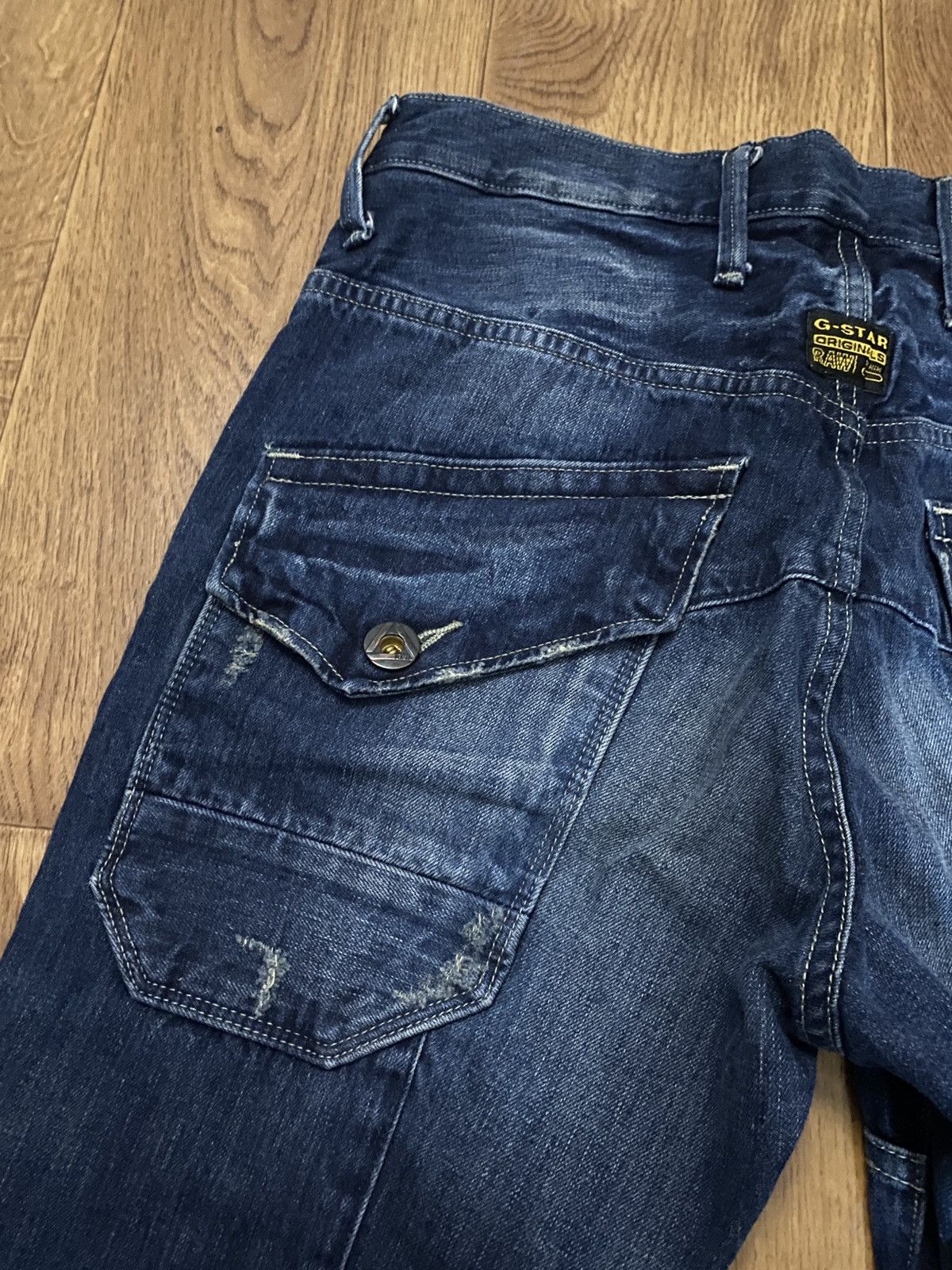 G-Star × Vintage Denim Pants Gstar Raw Jeans Y2K Size US 32 / EU 48 - 8 Thumbnail