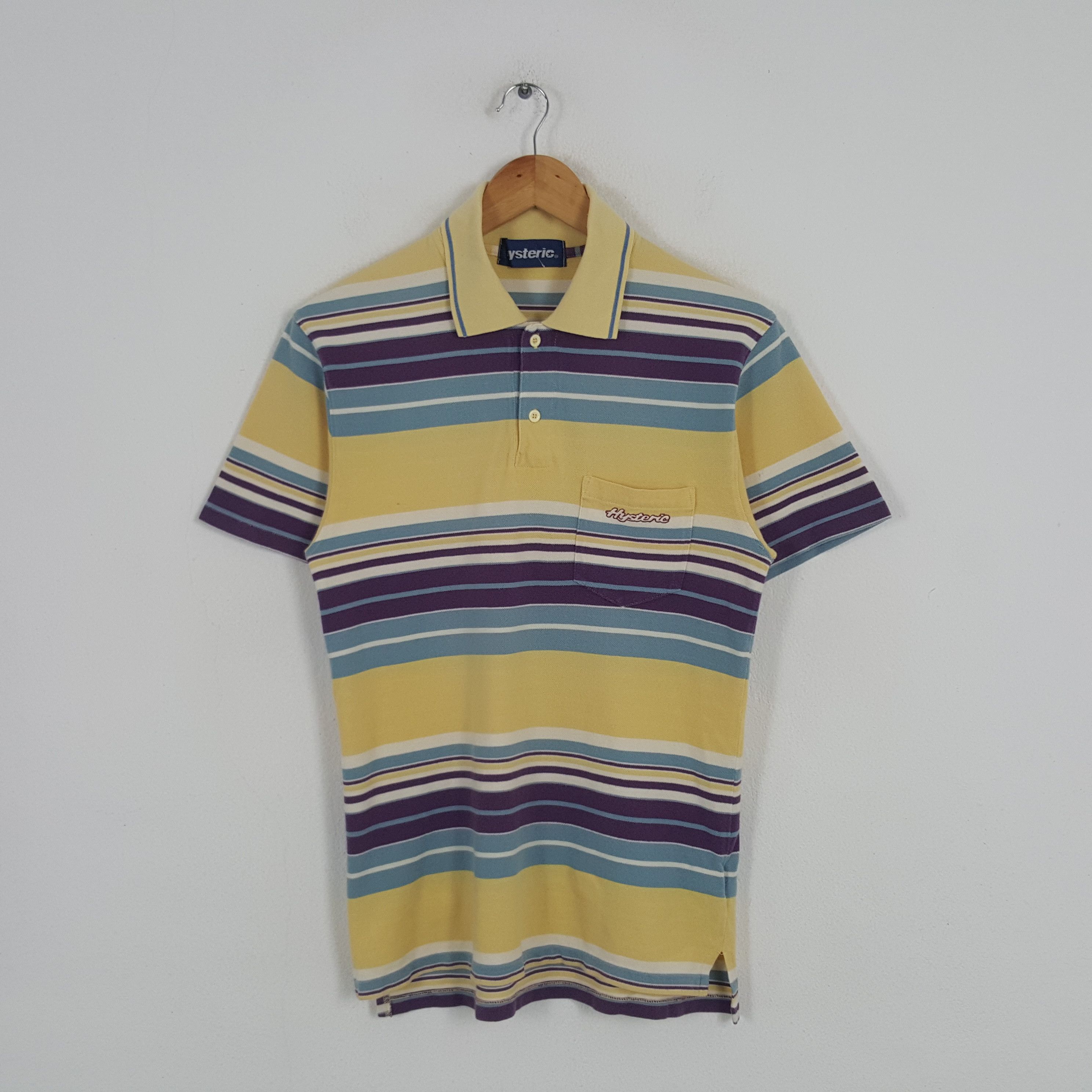 Hysteric Glamour Vintage Hysteric Glamour Japanese Brand Stripes Polos Size US S / EU 44-46 / 1 - 3 Thumbnail