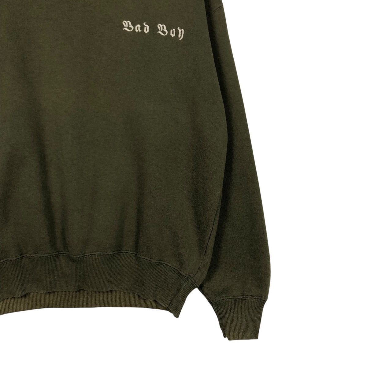 Japanese Brand 90s Bad Boy California Sweat Fade Olive Green Essential Size US M / EU 48-50 / 2 - 6 Thumbnail