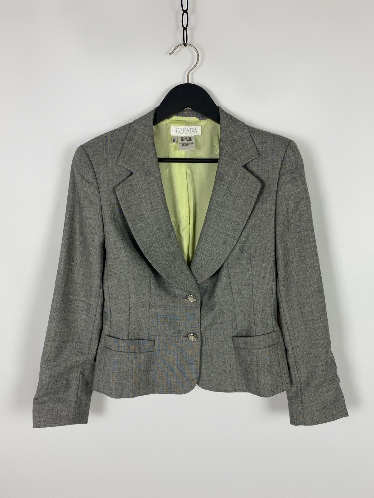 Escada Vintage Escada Margaretha Ley Wool Blazer Size XS / US 0-2 / IT 36-38 - 2 Thumbnail