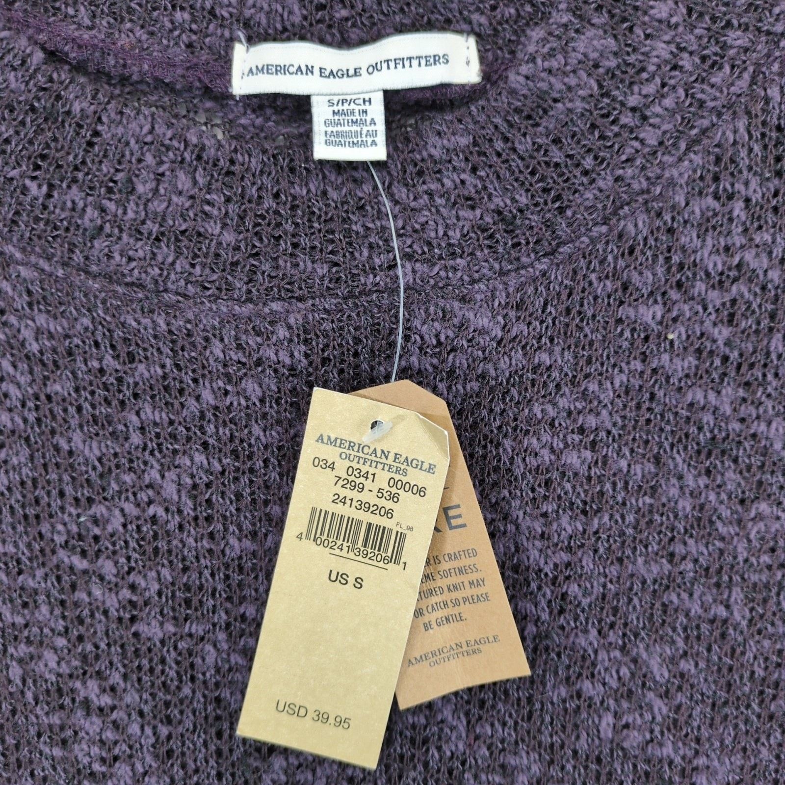 American Eagle Outfitters American Eagle Outfitters Women's S Boucle Burnout Sweater Size S / US 4 / IT 40 - 2 Thumbnail