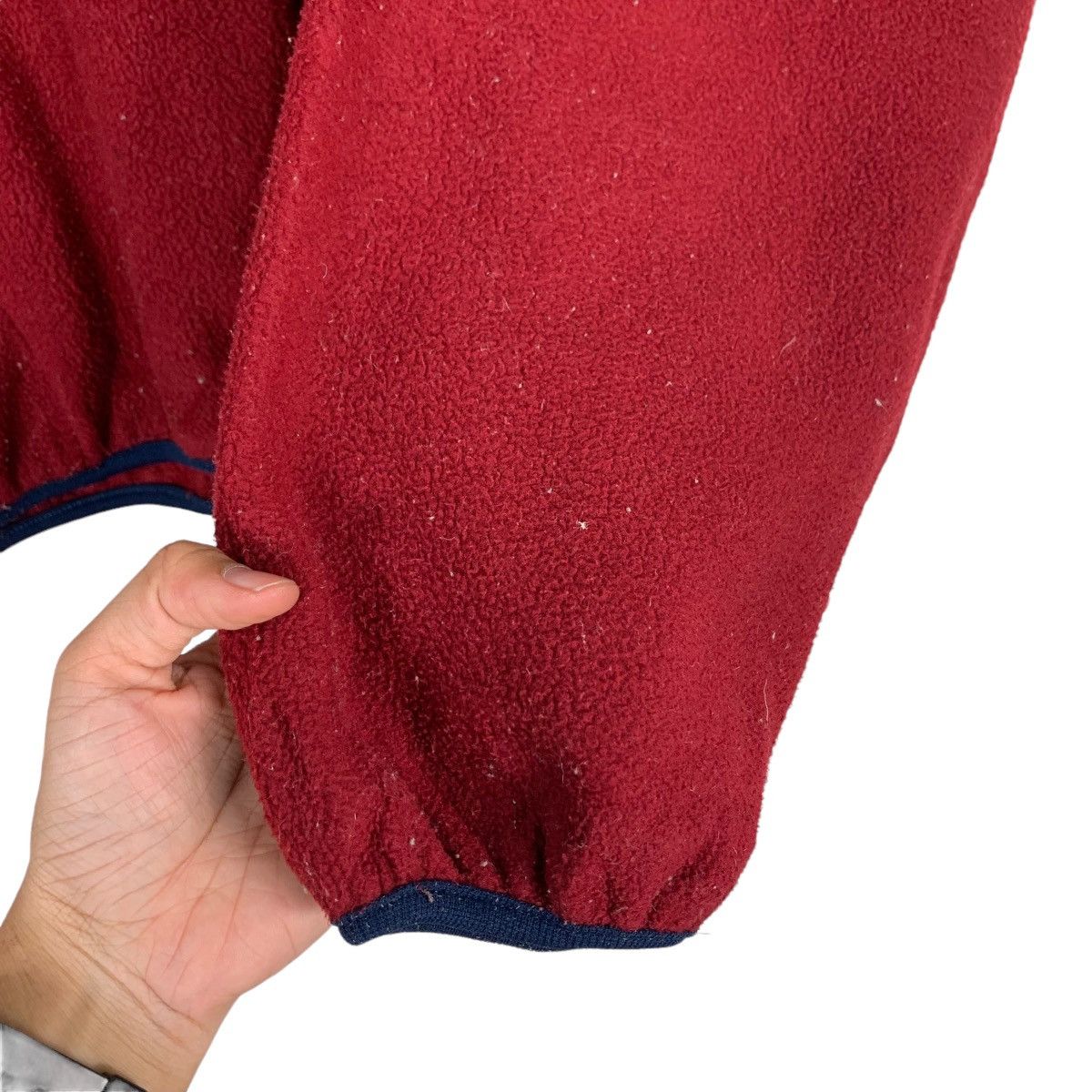 Other 90's Made in USA Half Button Pullover Red Fleece #1139-C52 Size US M / EU 48-50 / 2 - 11 Thumbnail