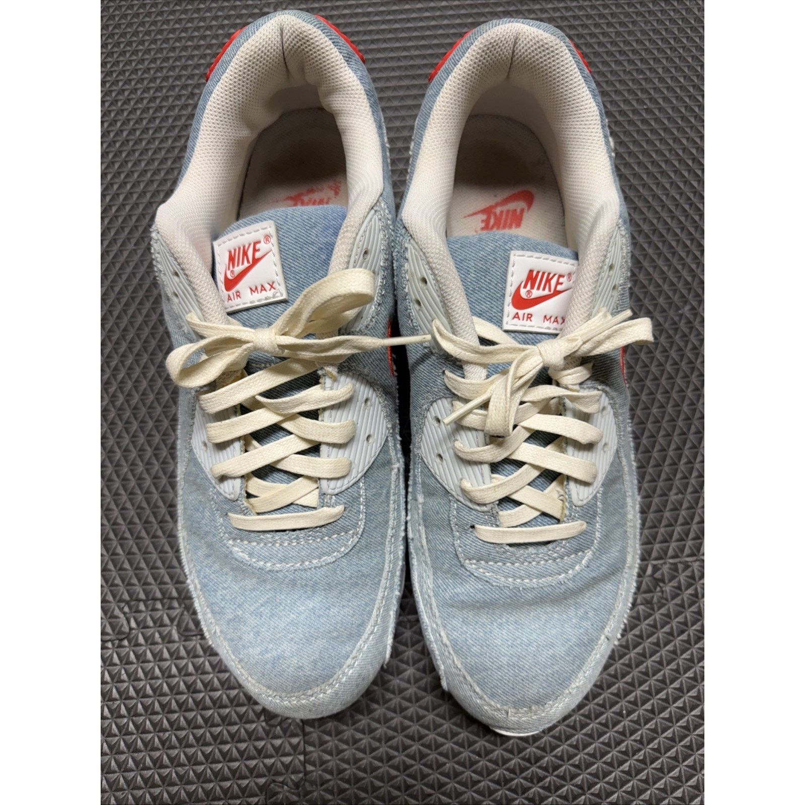 Nike Nike Air Max 90 Denim Sneakers with RedAccents Men's Size 13 Size US 13 / EU 46 - 5 Thumbnail