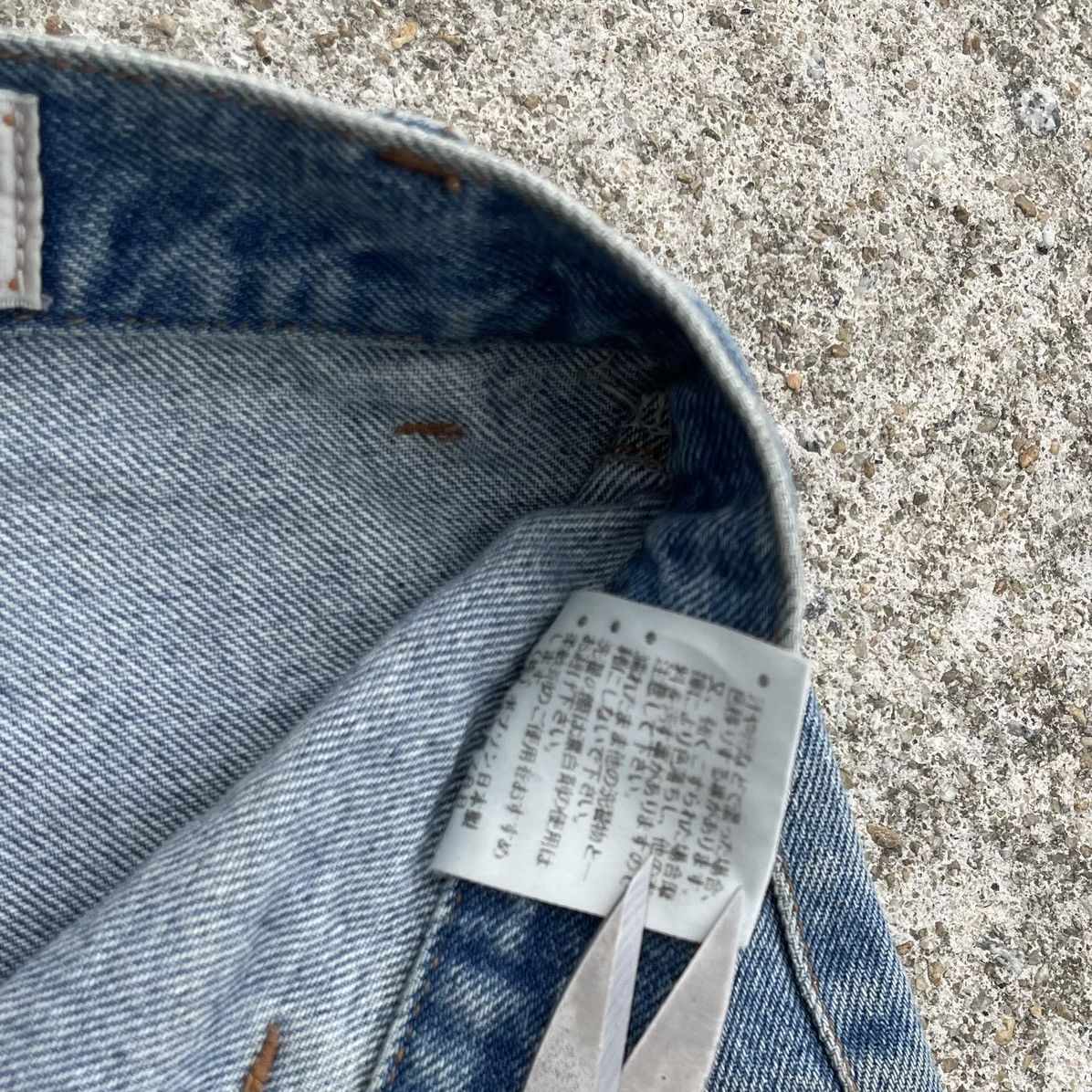 Japanese Brand 🔥 Mocking Bird Japan Bot-Cut Rusty Distressed Denim W29🔥 Size 29" - 11 Thumbnail