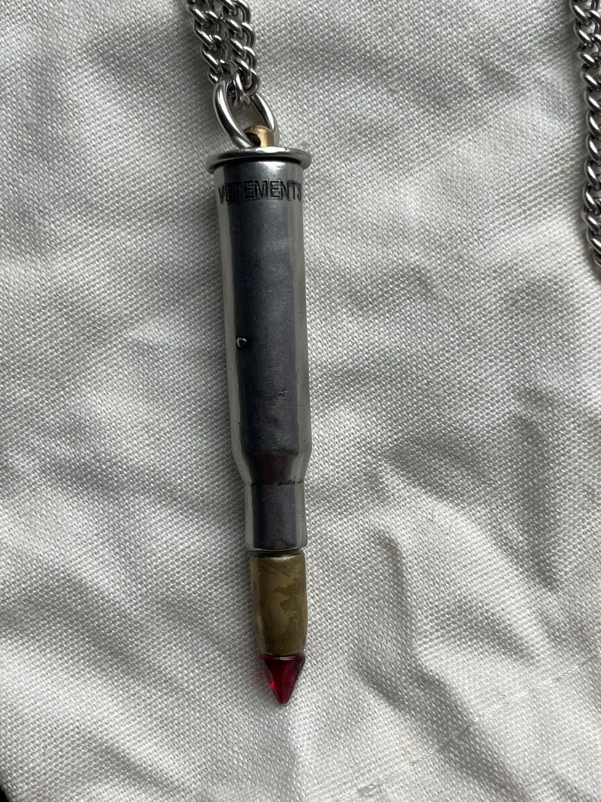 Vetements Vetements SS19 Bullet Crystal Ruby Necklace Size ONE SIZE - 8 Thumbnail
