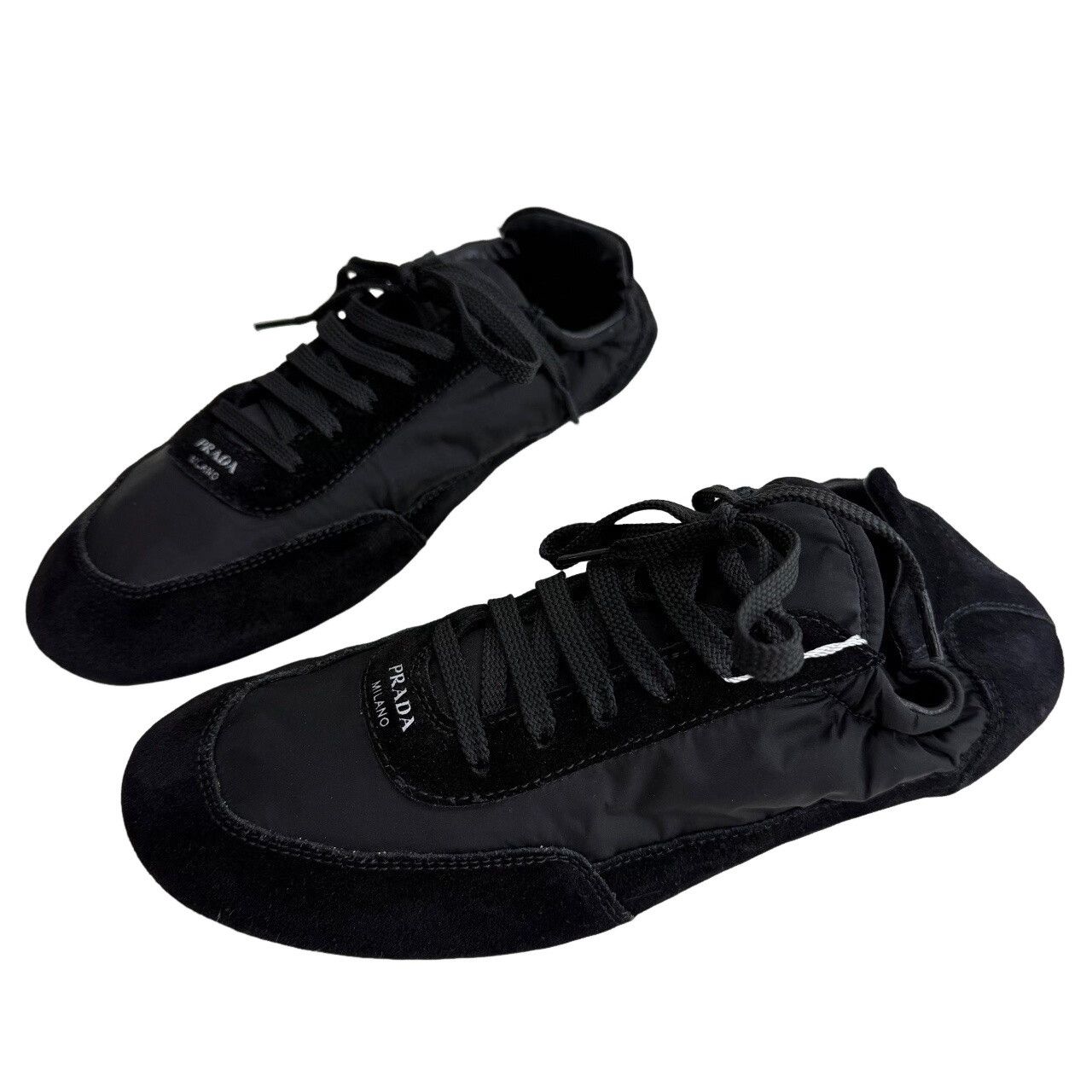 Prada × Vintage Vintage Prada Sneakers 2000s Mesh Sport Square Toe