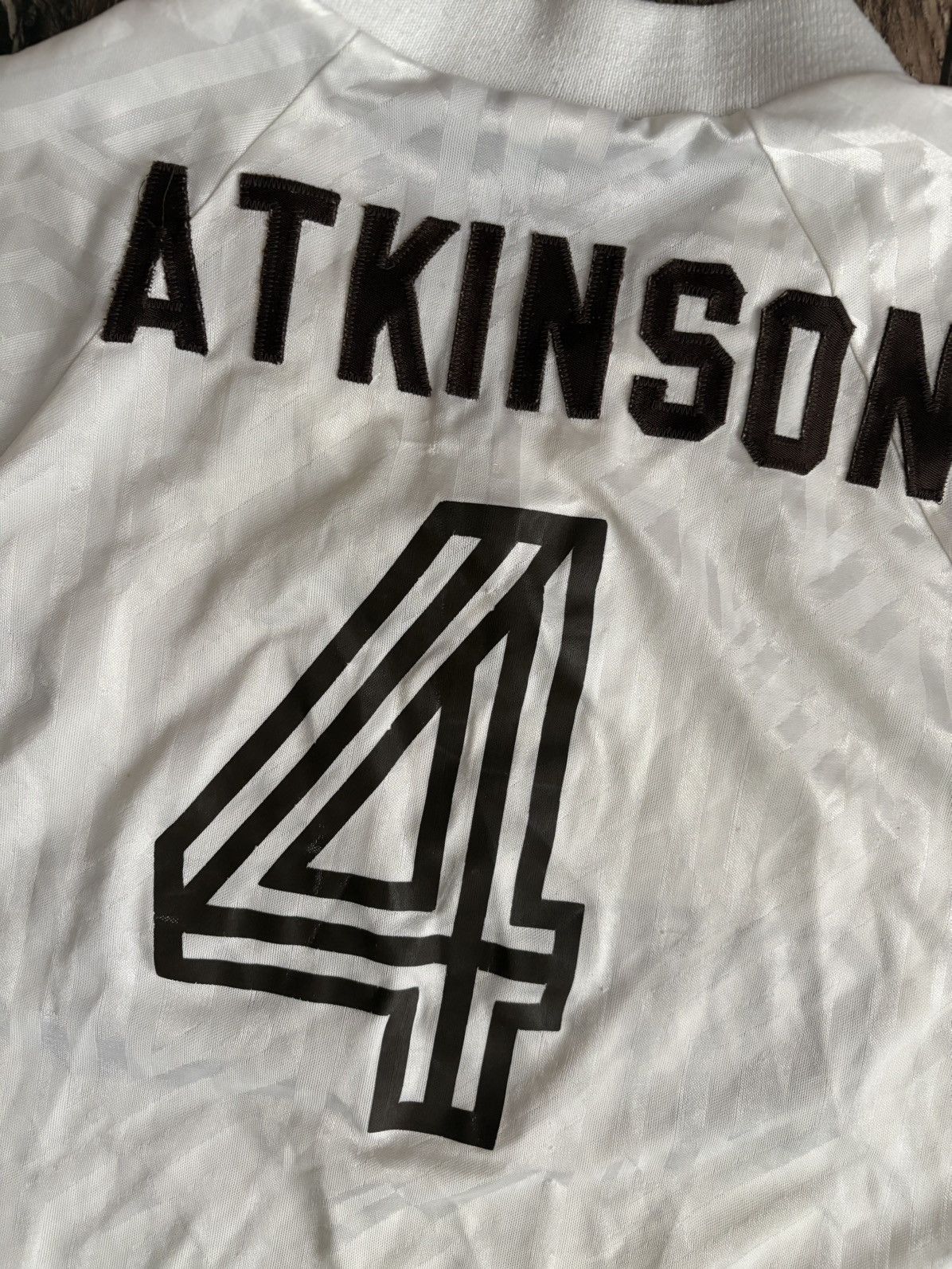 Vintage Vintage 90s UMBRO Quincy University #4 Atkinson Match Worn Size US XL / EU 56 / 4 - 17 Thumbnail