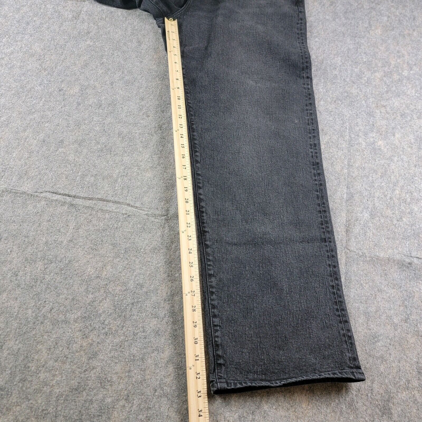 Todd Snyder Todd Snyder Relaxed Fit Selvedge Jeans size 34x34 Black Wash Size US 34 / EU 50 - 5 Thumbnail