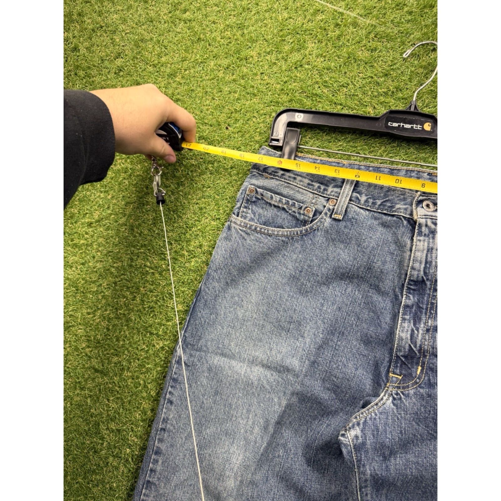 Polo Ralph Lauren Polo Ralph Lauren Jeans Mens 36x30 Slim Straight Denim Blue 5-Pocket RL Logo Patch Slim Fit VINTAGE? No Size US M / EU 48-50 / 2 - 5 Thumbnail