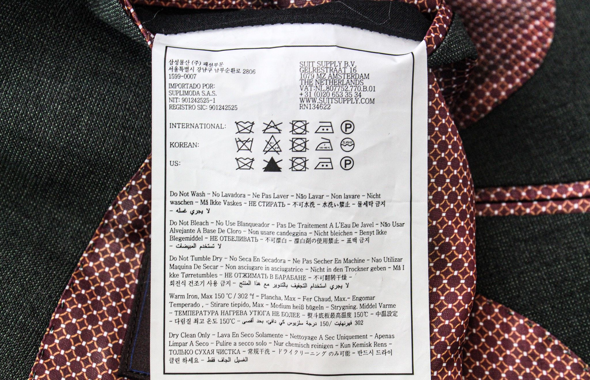 Suitsupply LA SPALLA UK42R Green Wool Double-Breasted Peak 72052 Size 42R - 7 Thumbnail