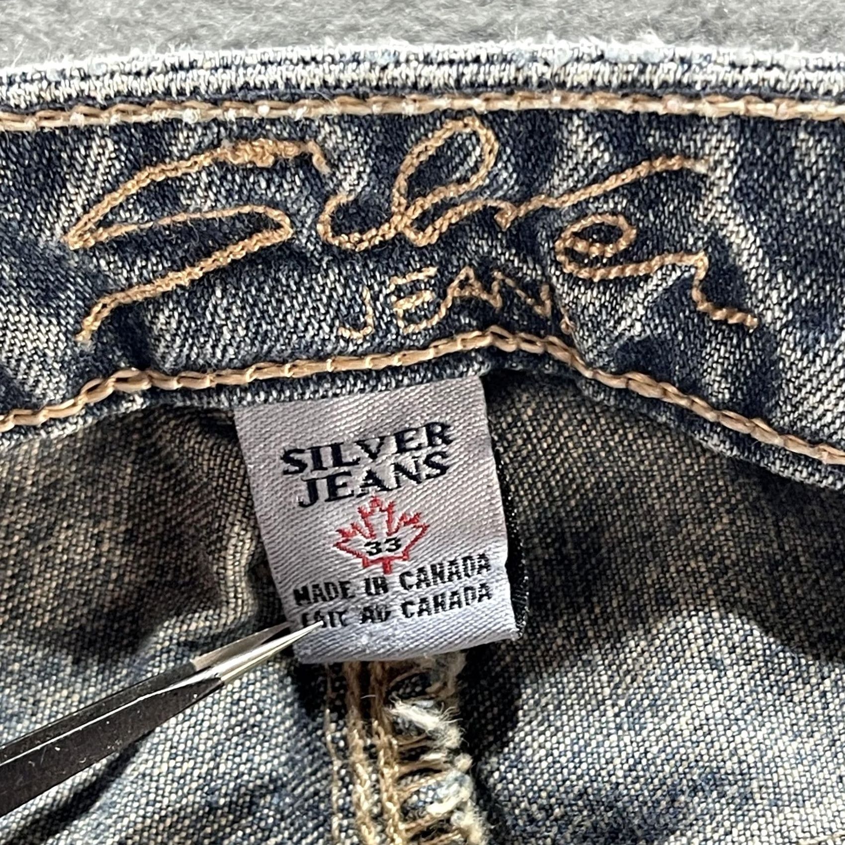 Silver Jeans Co. VINTAGE? No. Silver Jeans Co. Dallas Jeans Womens 33x35 Bootcut Denim Canada Blue Cotton 5-pocket Pockets Mens? No. Size 24" / US 00 / IT 34 - 6 Thumbnail