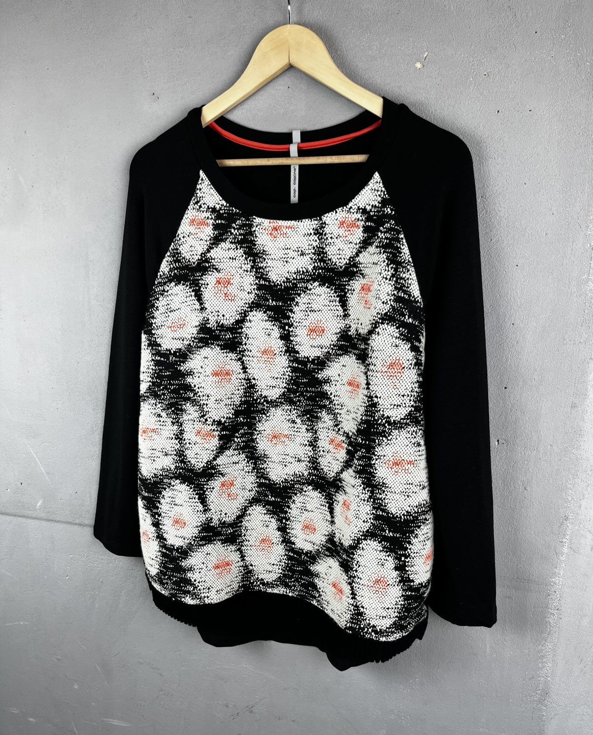 Cop Copine COP COPINE' VINTAGE 'PONETTE' PRINT KNITTED TOP Size L / US 10 / IT 46 - 1 Thumbnail