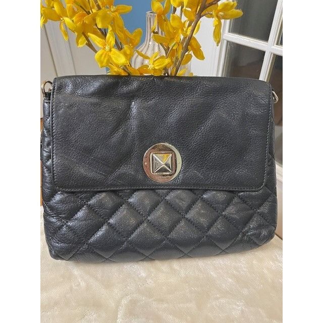 Kate Spade KATE SPADE Gold Coast BLACK LEATHER Charlize Quilted Flap Sh Size ONE SIZE - 1 Thumbnail