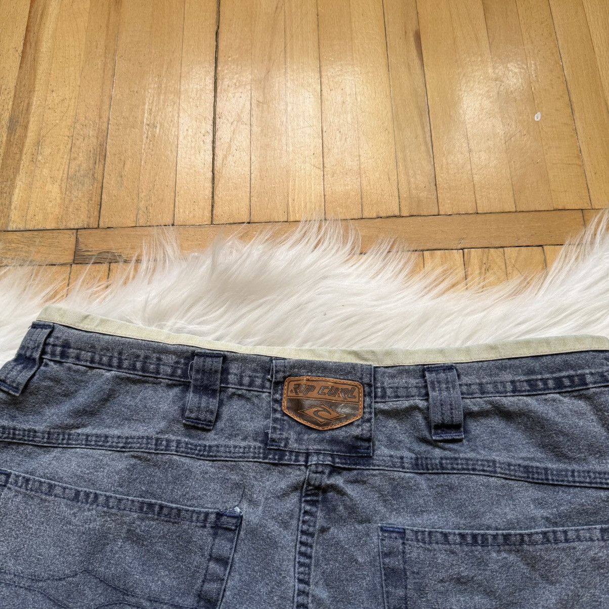 Rip Curl 📌Vintage Rip Curl Y2k Baggy Shorts Usa 90s Size US 31 - 5 Thumbnail