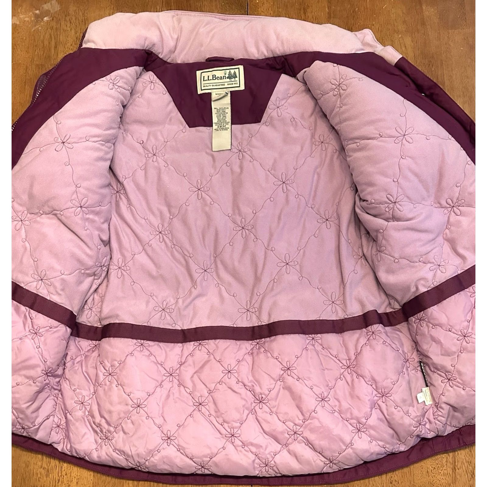 Vintage VINTAGE LL Bean Women’s Coat Parka Long Hooded Down Gore Tex Pink Medium 0BCS2 90s Womens Size M / US 6-8 / IT 42-44 - 4 Thumbnail