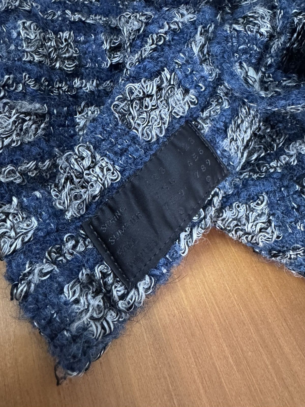 4SDESIGNS 4SDesigns Plaid Tweed Work Shirt Navy Size L Size US L / EU 52-54 / 3 - 6 Thumbnail