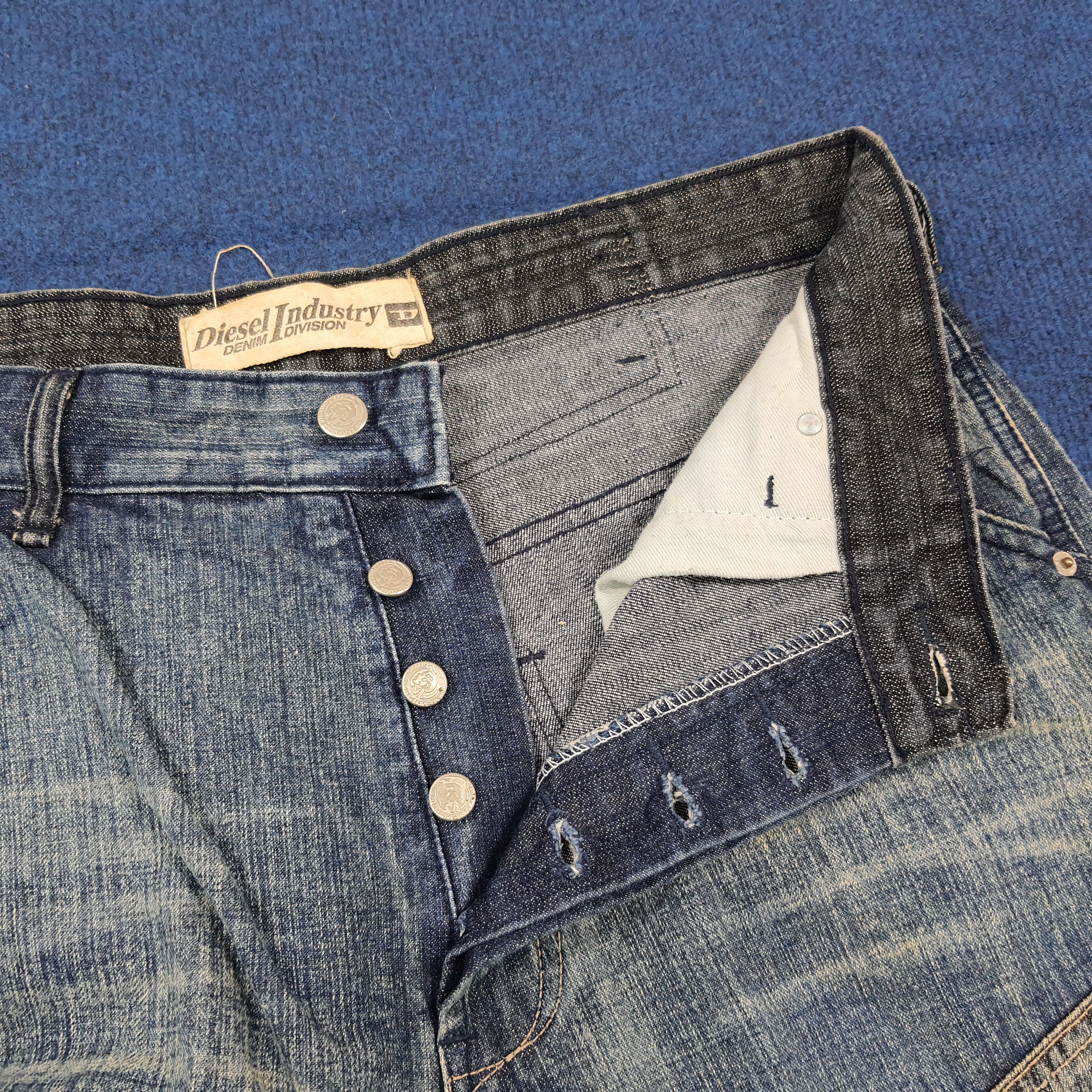 Diesel Rare Vintage Diesel Rabox Panelled Jeans Grunge C297N21 Size US 34 / EU 50 - 10 Thumbnail