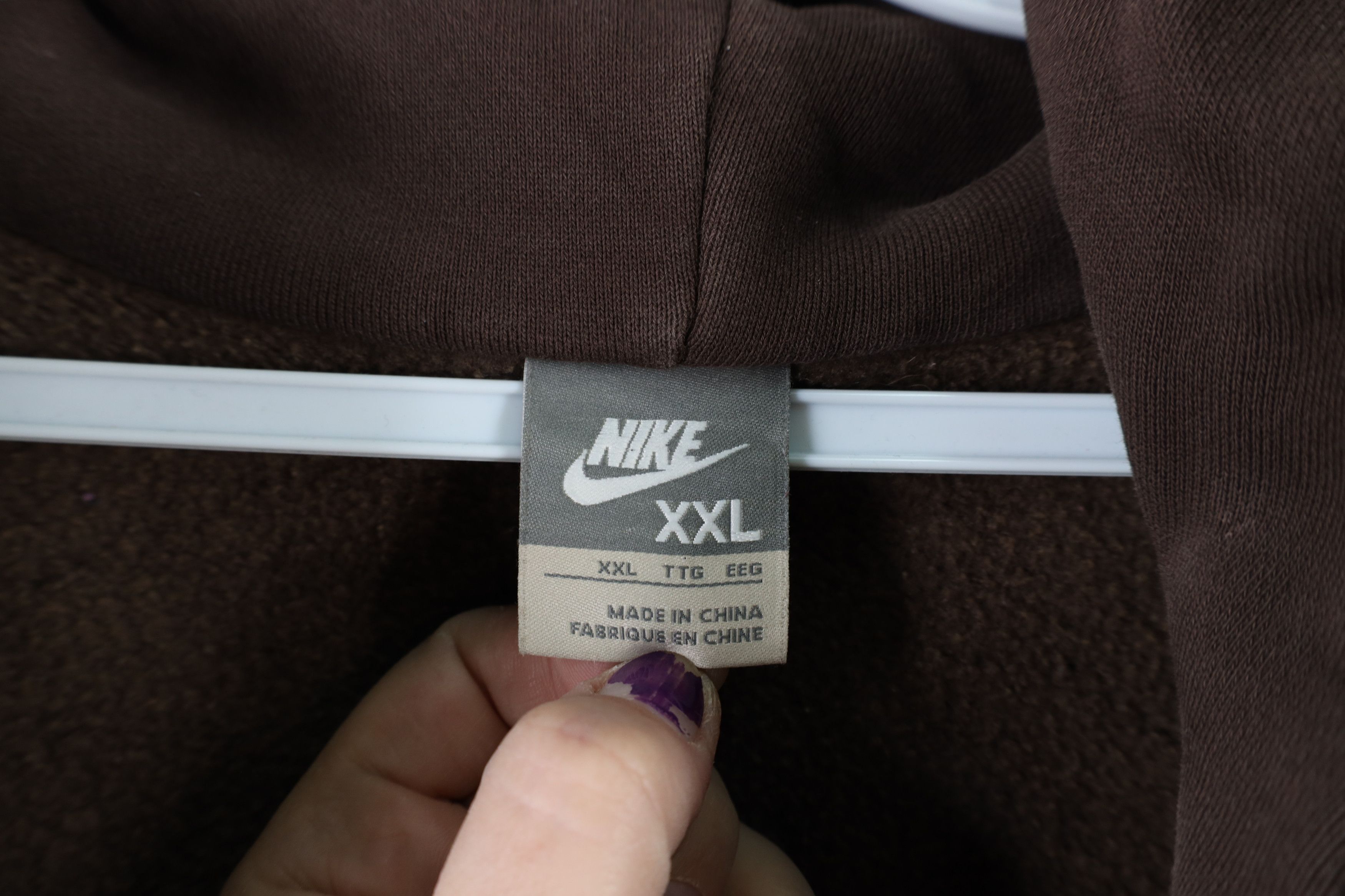 Nike × Vintage Vintage Nike Scott Mini Swoosh Heavyweight Full Zip Hoodie Size US XXL / EU 58 / 5 - 9 Thumbnail