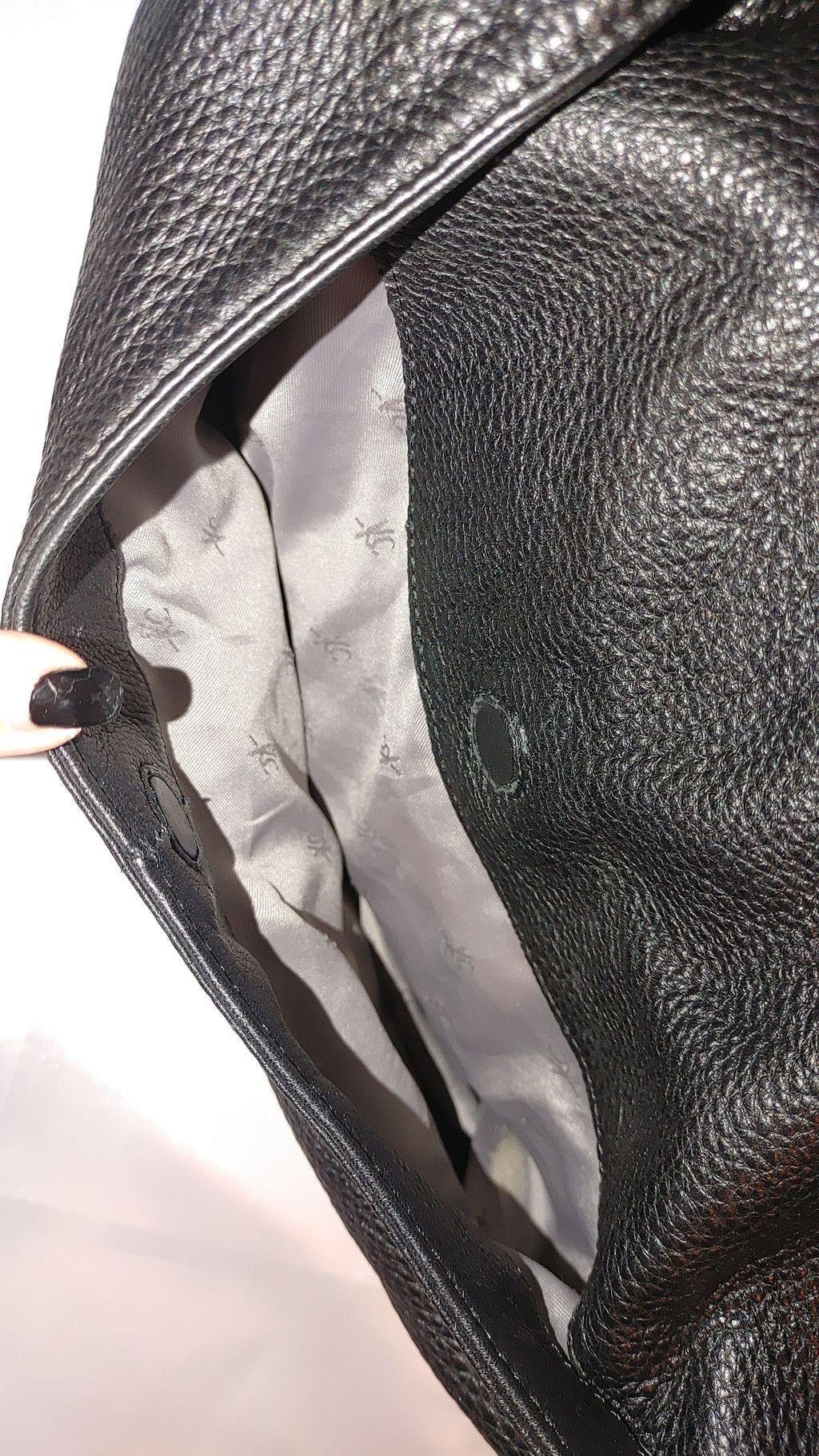Kenneth Cole Kenneth Cole New York Leather Oversized Hobo Bag Size ONE SIZE - 6 Thumbnail