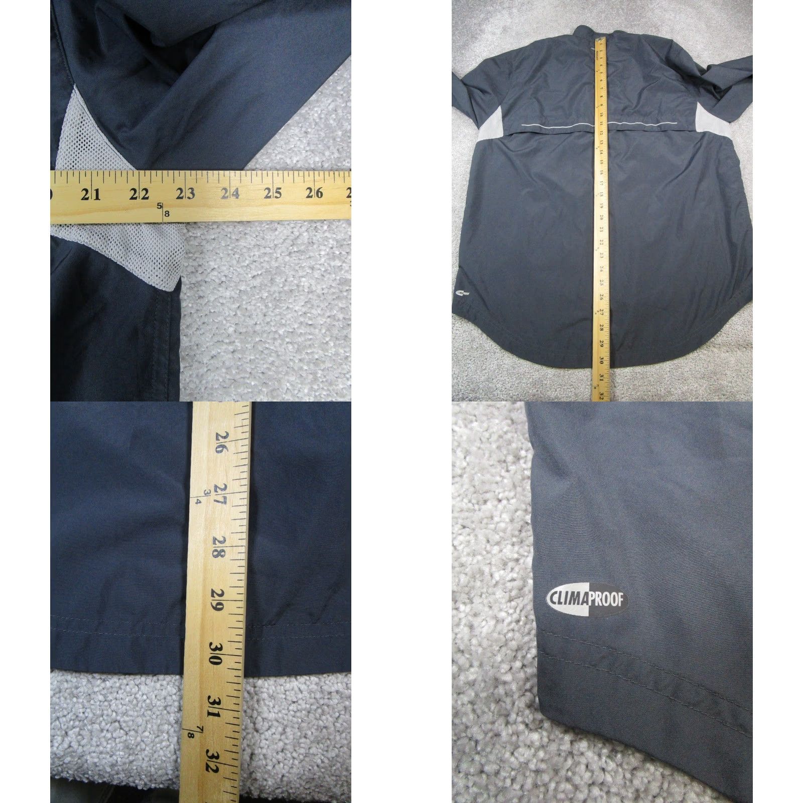 Adidas Adidas Jacket Mens Large Gray Running ClimaProof Full Zip Track Jacket Mens L Gray Adidas Full Zip Track Jacket Size US L / EU 52-54 / 3 - 8 Thumbnail