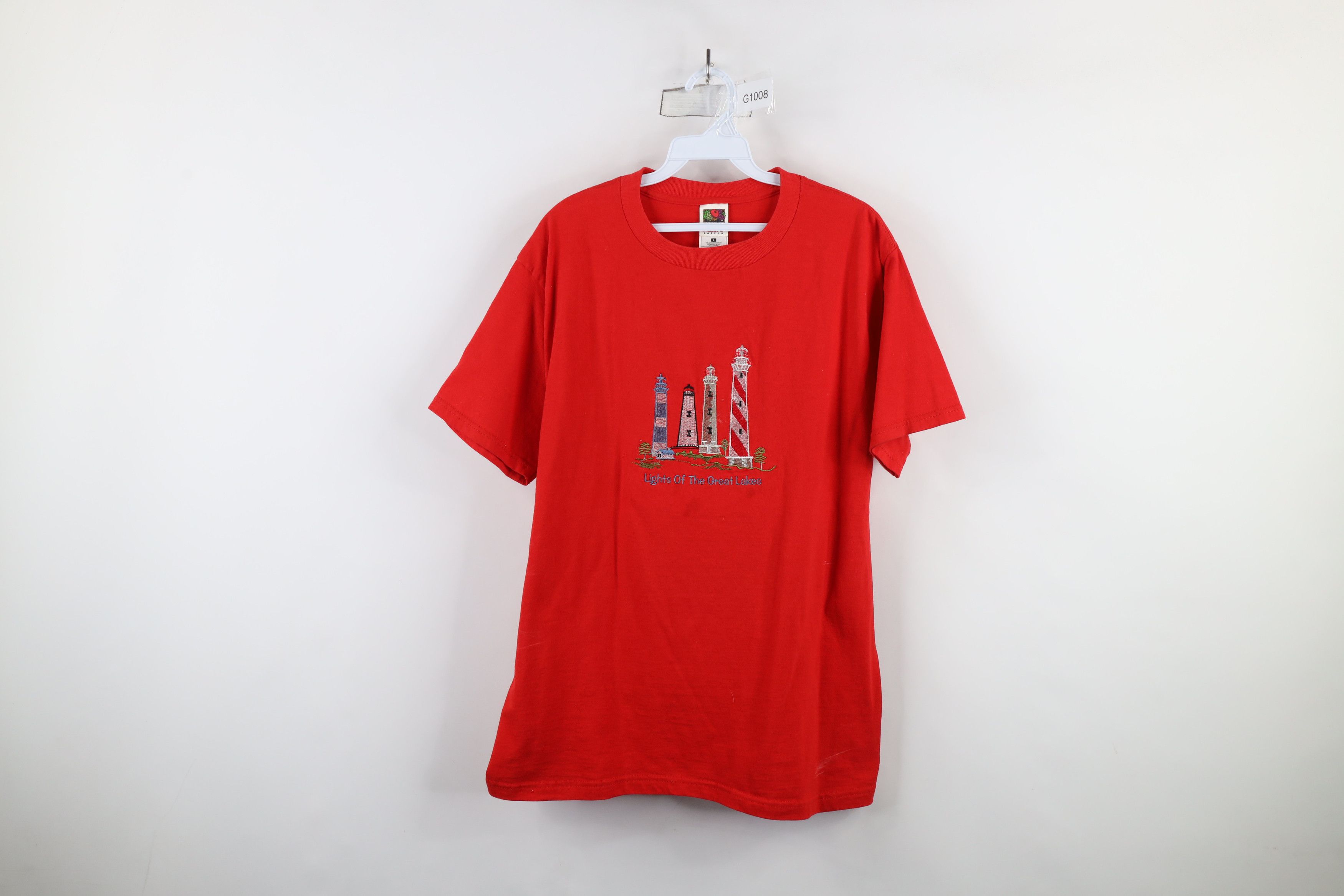 Vintage Vintage 90s Streetwear of the Great Lakes Lighthouse T-Shirt Size US L / EU 52-54 / 3 - 1 Thumbnail