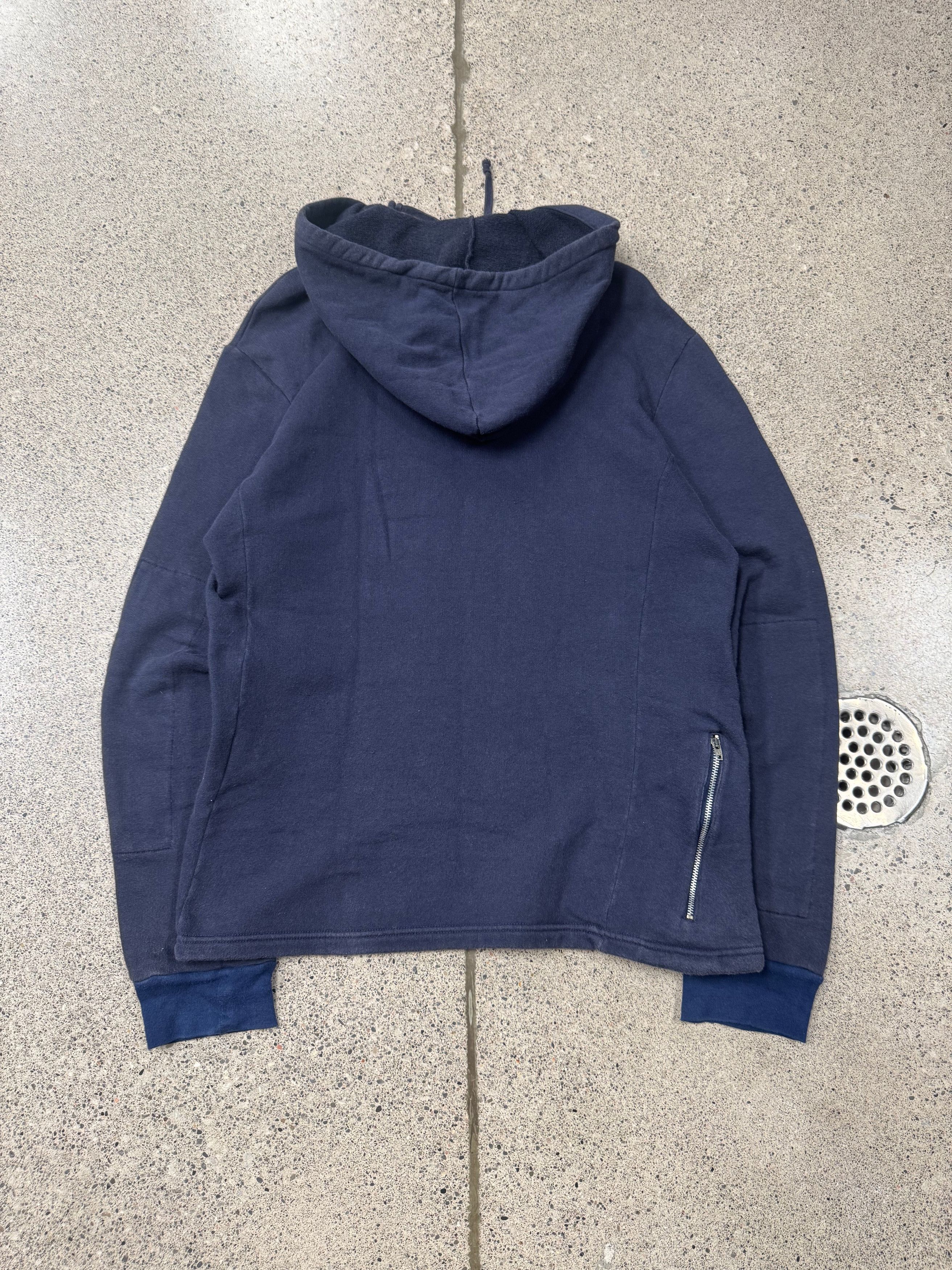 Helmut Lang 1997 Helmut Lang ‘Contrast Cuff’ Single Zip Pocket Pullover Hoodie Size US M / EU 48-50 / 2 - 4 Thumbnail