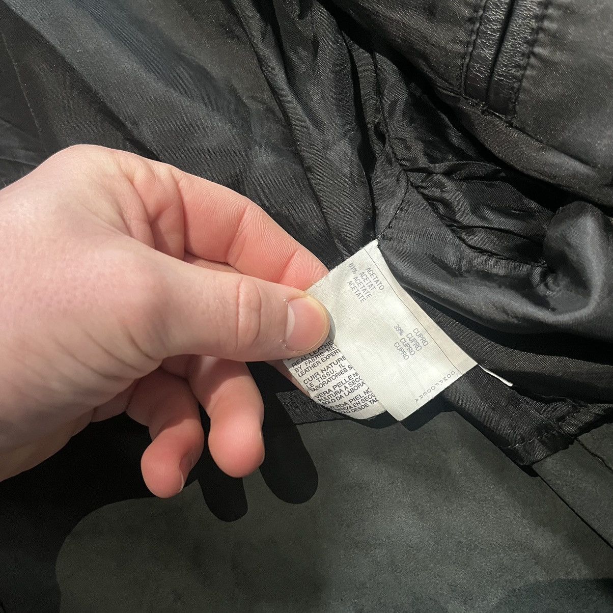Canali Canali Leather Jackat Black Button Up Size US L / EU 52-54 / 3 - 13 Thumbnail
