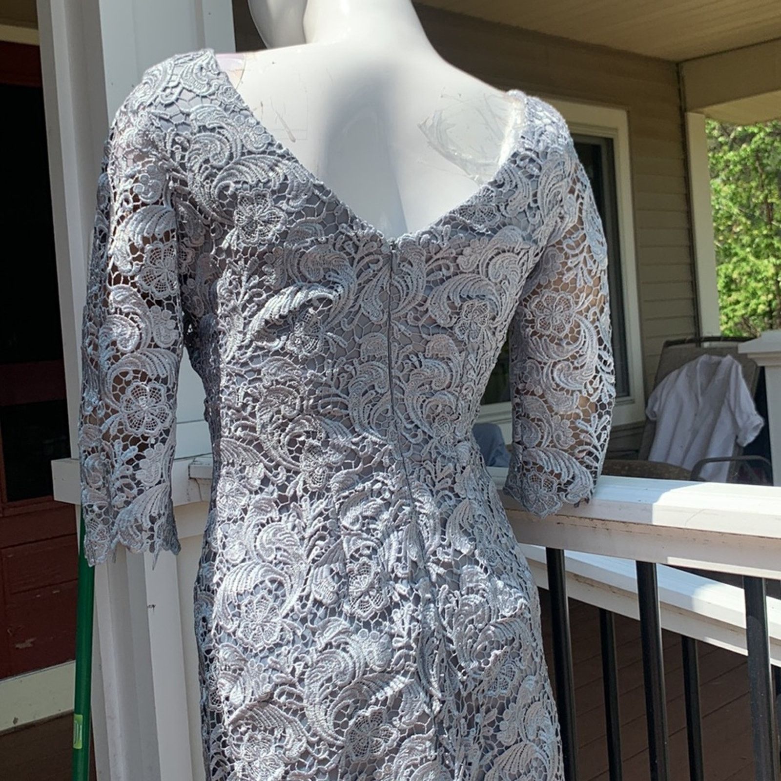 long sleeve lace slim wedding dress Slim White Wedding Dress main image 0