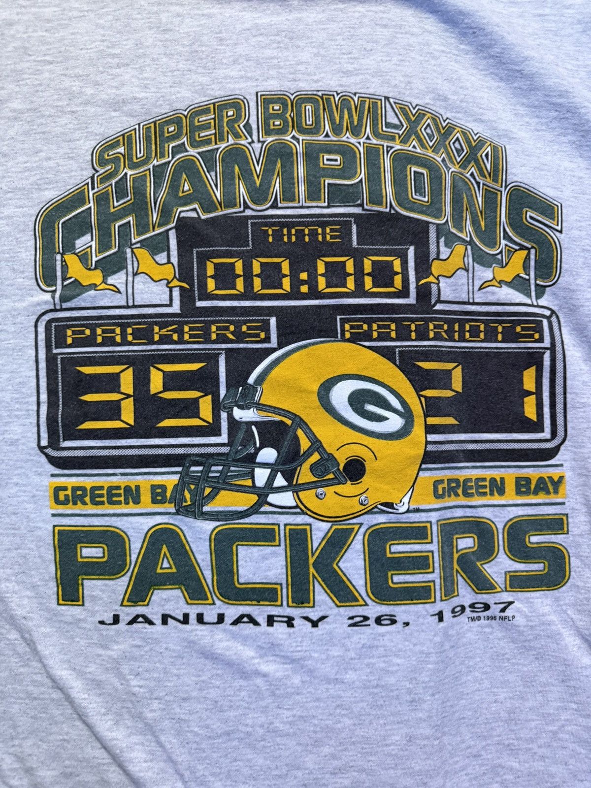 Tultex 1997 Superbowl Green Bay packers Size US XL / EU 56 / 4 - 2 Thumbnail