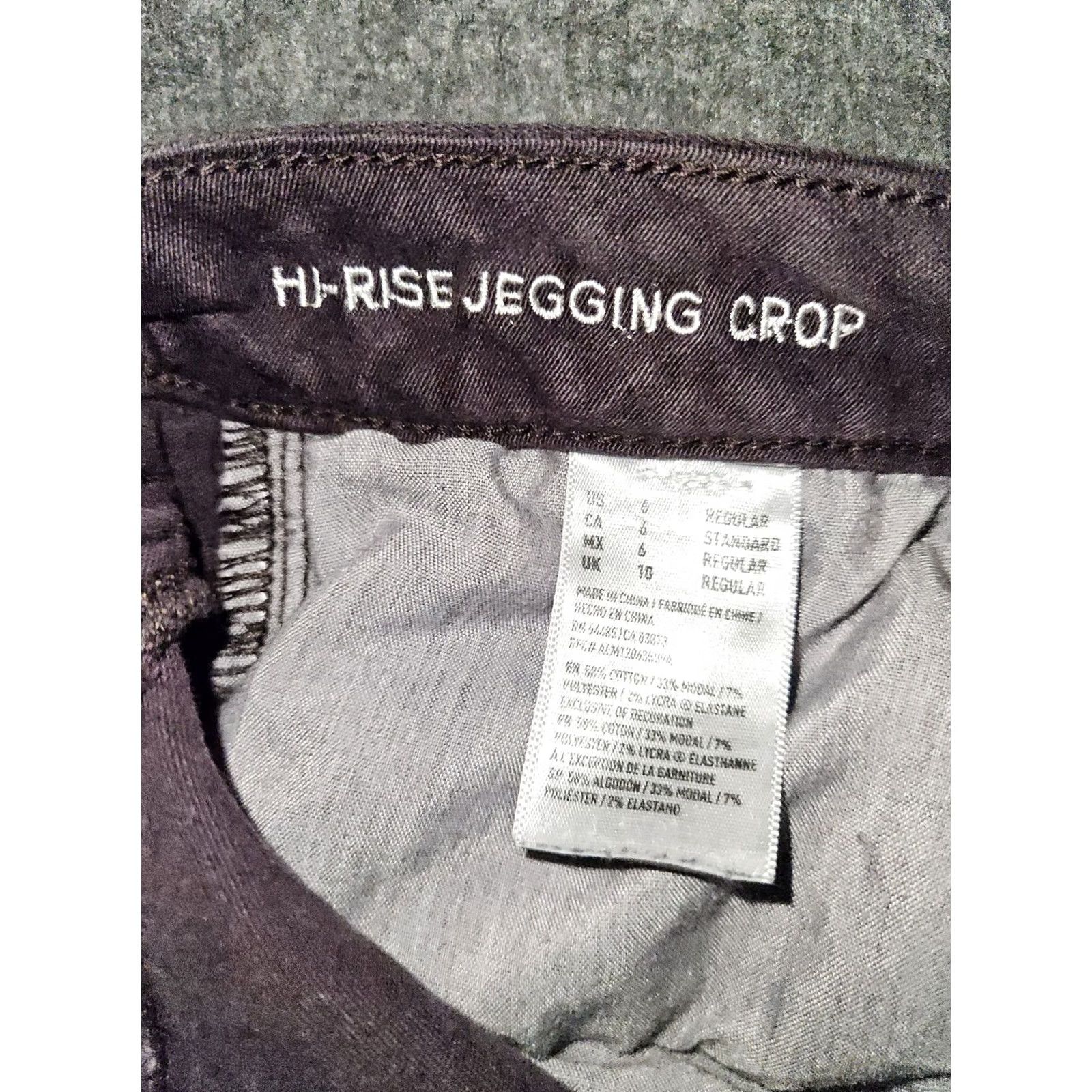 American Eagle Outfitters VINTAGE American Eagle High Rise Jegging Crop Women's 6 Purple Preppy Jeans Cropped Size 28" / US 6 / IT 42 - 3 Thumbnail