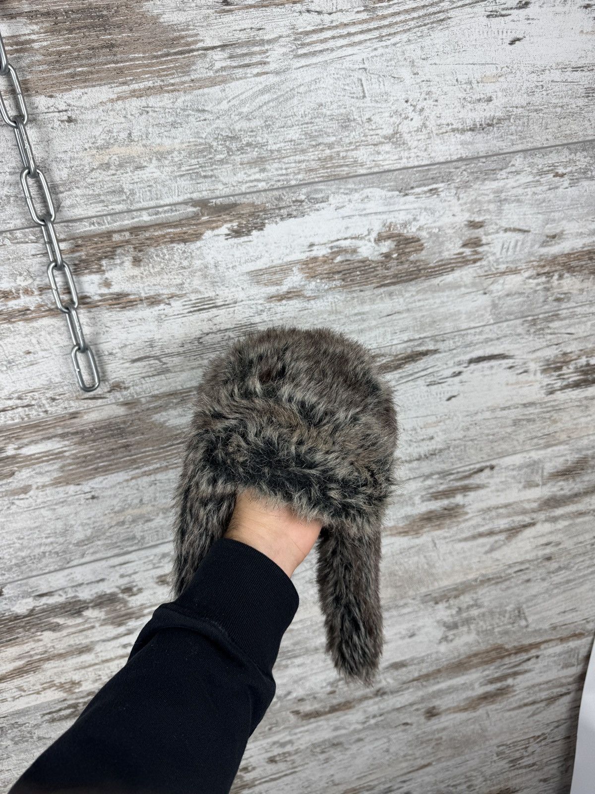 Hysteric Glamour Vintage Y2K Faux Fur Trapper Ushanka Winter Hat Fuzzy hats Size ONE SIZE - 6 Thumbnail