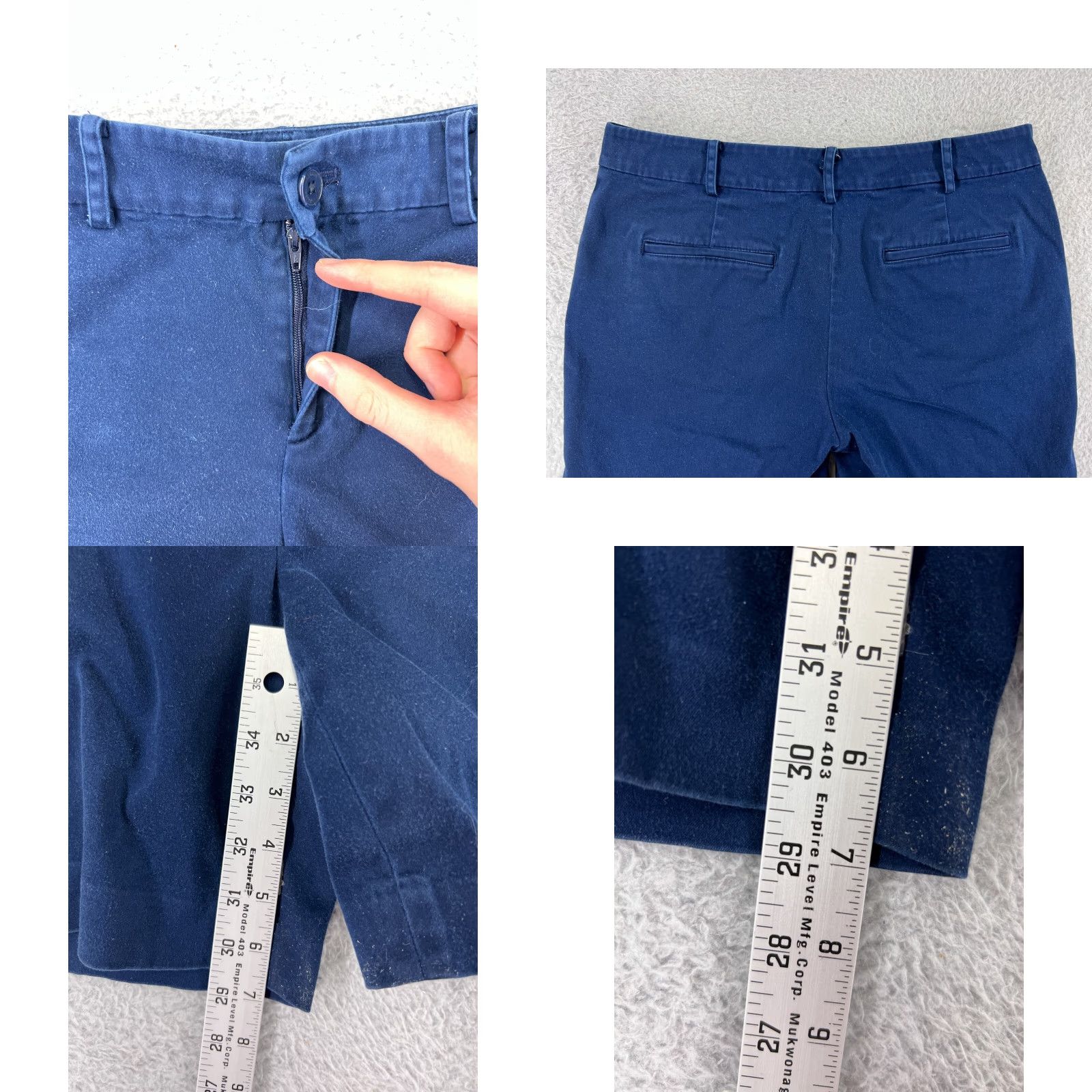 Ralph Lauren Lauren Ralph Lauren Shorts Blue 4 Chino Cotton Blend Pockets Zip Fly Womens Size 27" / US 4 / IT 40 - 8 Thumbnail