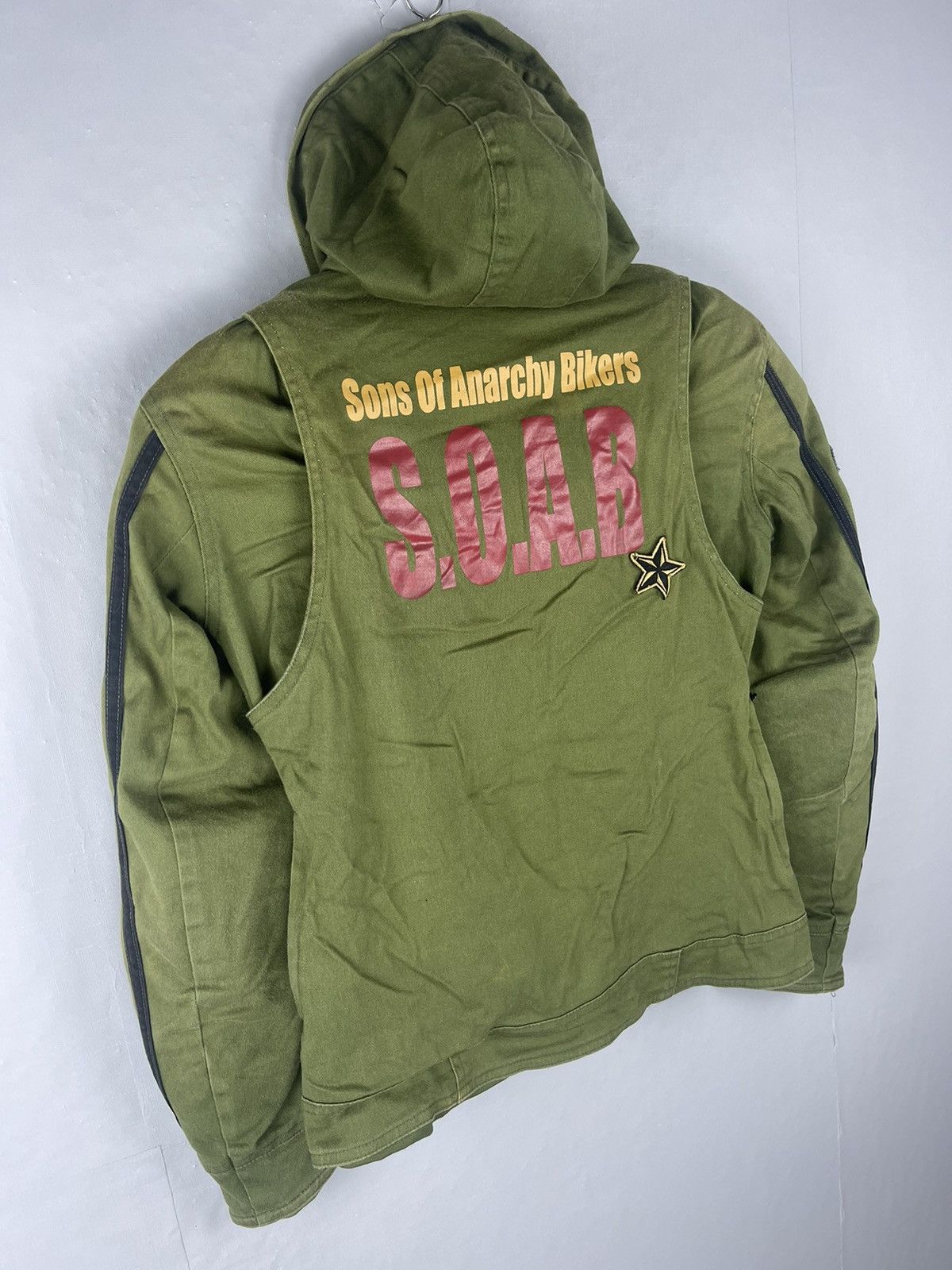 If Six Was Nine Vintage Sons Of Anarchy Bikers S.O.A.B Punk Rider Jacket Size US M / EU 48-50 / 2 - 9 Thumbnail