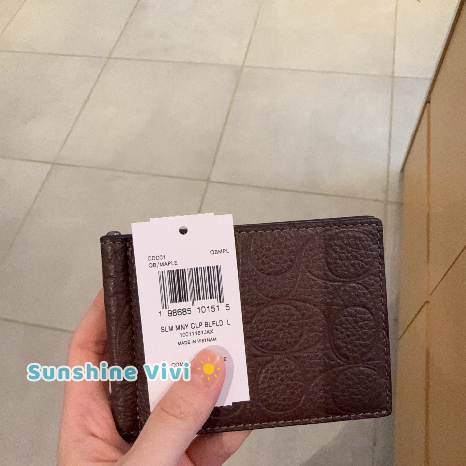 Coach NWT Coach Slim Money Clip Billfold Wallet Maple CDD01 Size ONE SIZE - 5 Thumbnail