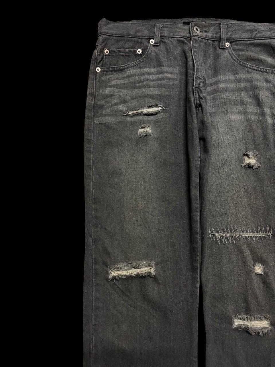 Designer SICK Men's Melrose Mudwash Grunge Distressed Ripped Jeans Size US 30 / EU 46 - 4 Thumbnail