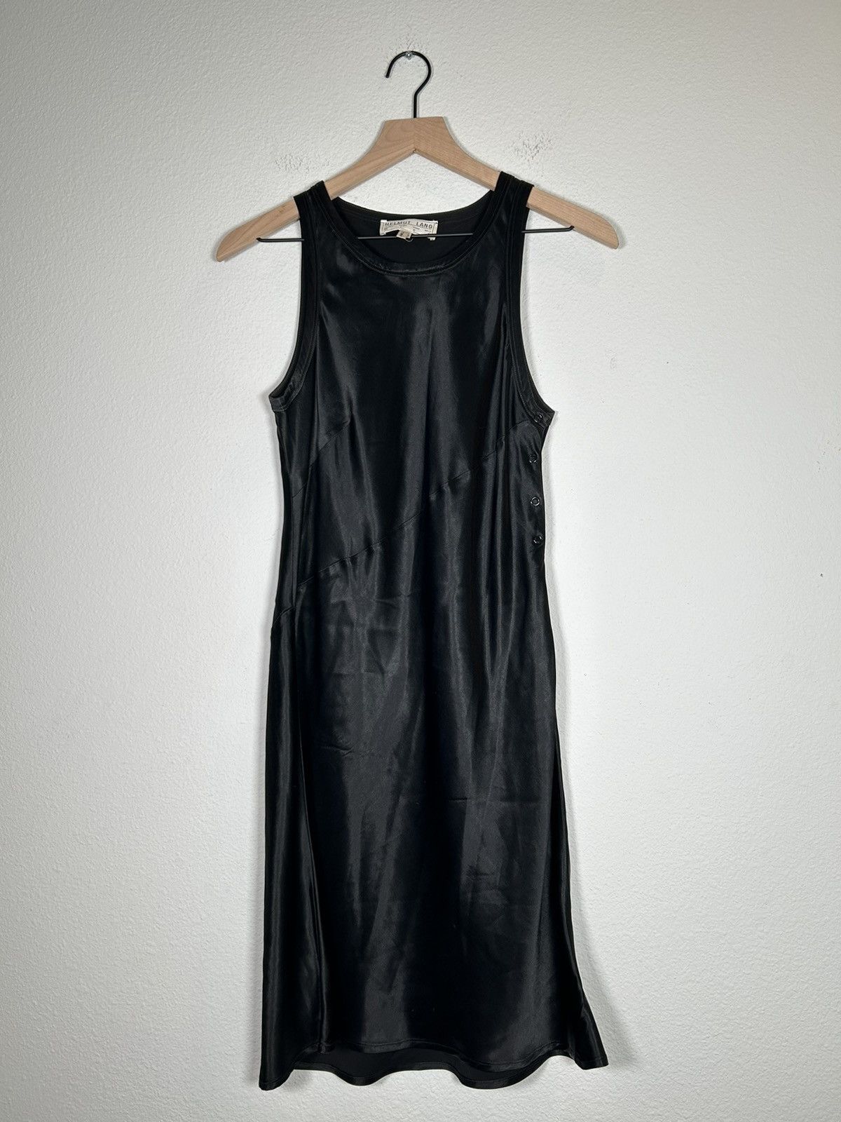 Helmut Lang 90’s Satin Silk Bias Cut mini Dress Size S / US 4 / IT 40 - 1 Thumbnail