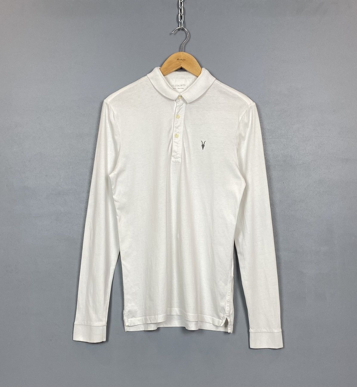 Allsaints Allsaints Bramford LS Polo Shirt Long Sleeve Size S White Size US S / EU 44-46 / 1 - 1 Thumbnail