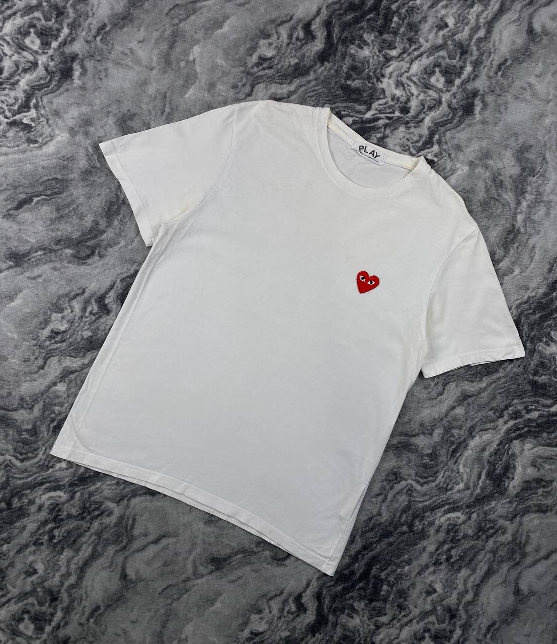 Comme des Garcons Comme des Garçons PLAY T Shirt Men Size M White Size US M / EU 48-50 / 2 - 1 Thumbnail
