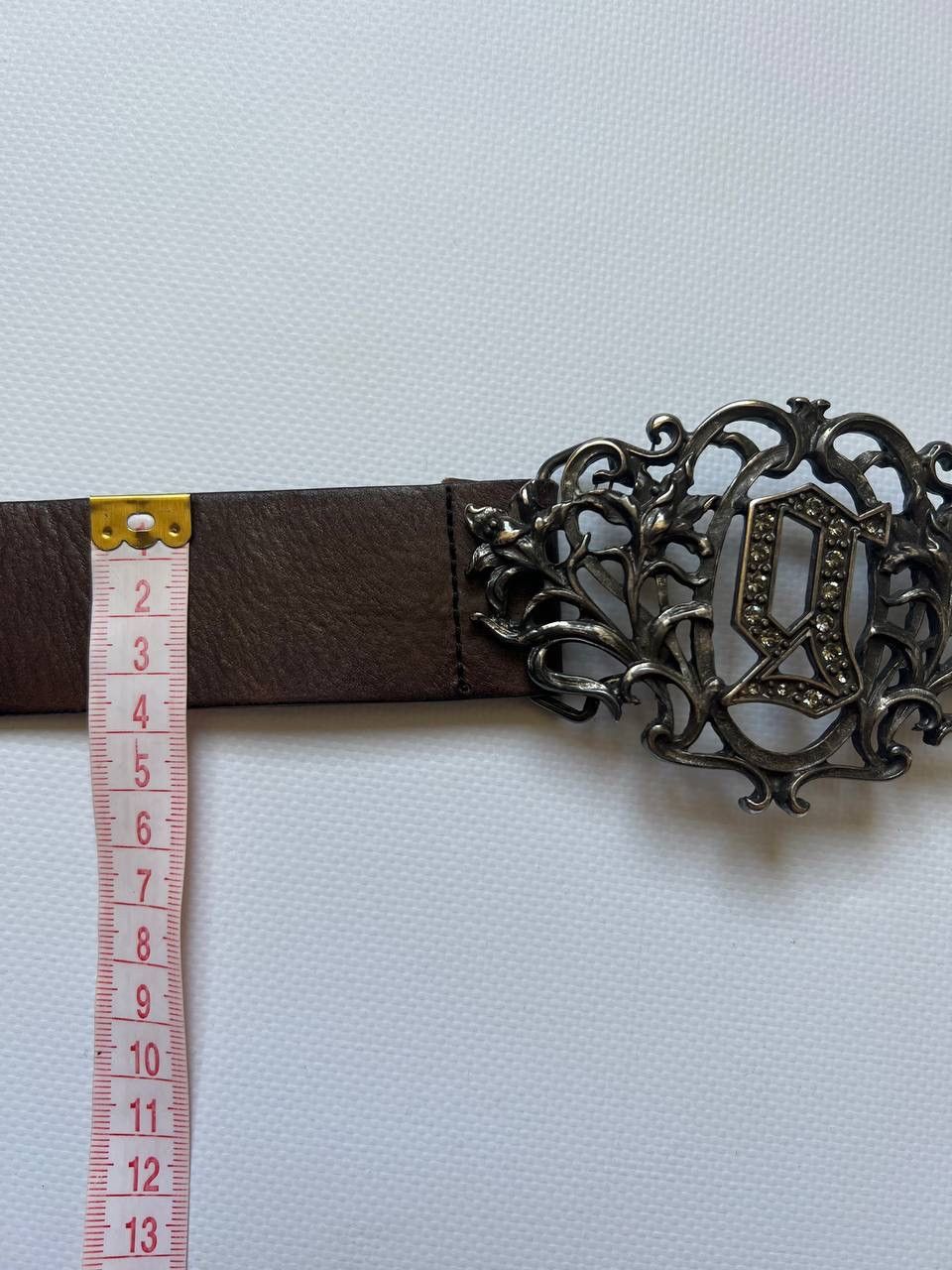 John Galliano Vintage Galliano John leather gothic rhinestone belt buckle Size ONE SIZE - 9 Thumbnail