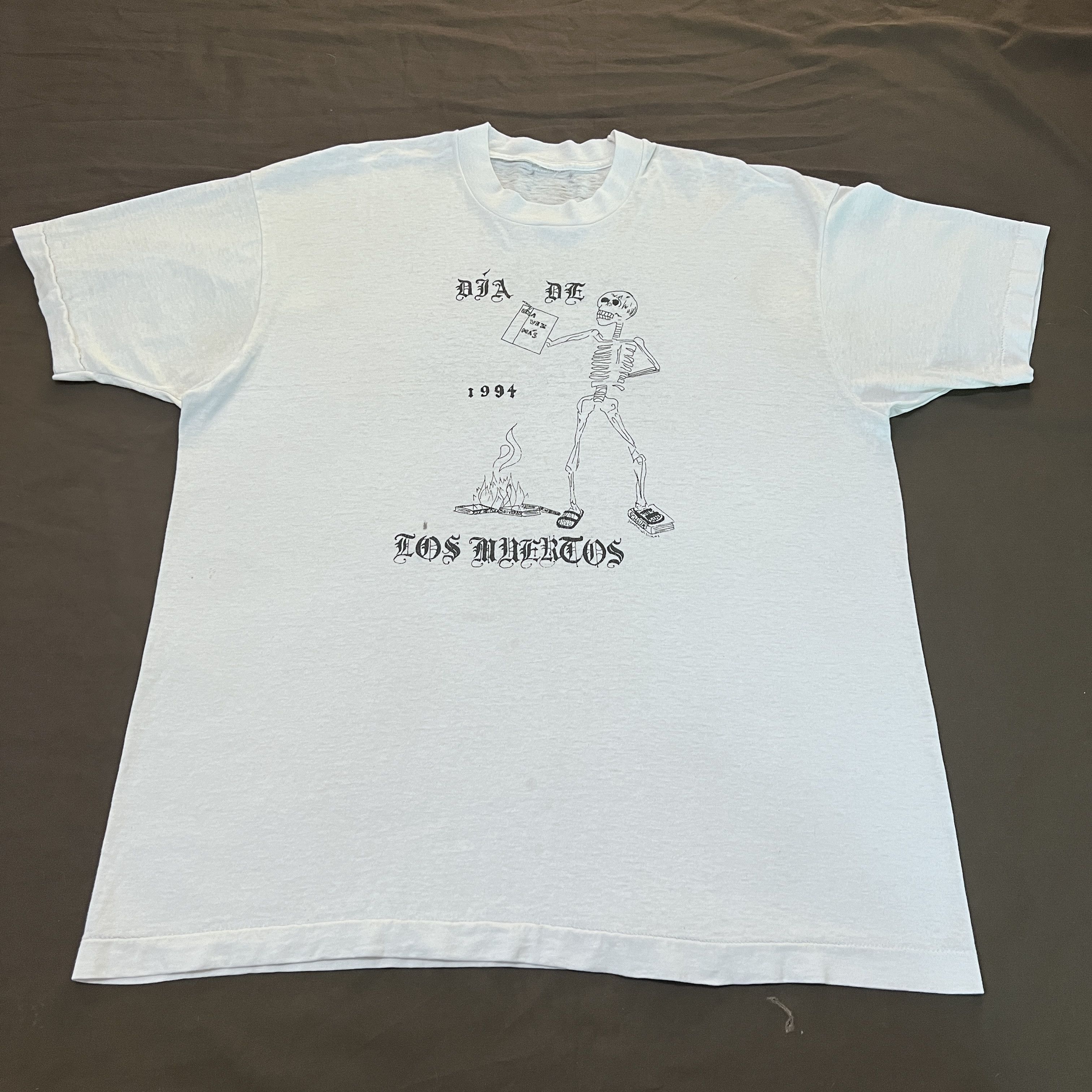 Grateful Dead × Seditionaries × Vintage Vintage 90s Dia De Los Muertos Day of the Dead Tee XL Faded Size US XL / EU 56 / 4 - 2 Thumbnail