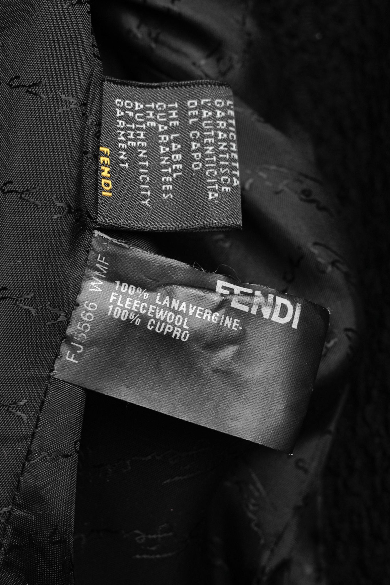 Fendi Fendi Vintage Shawl Collar Blazer in Black Textured Wool Size M / US 6-8 / IT 42-44 - 10 Thumbnail