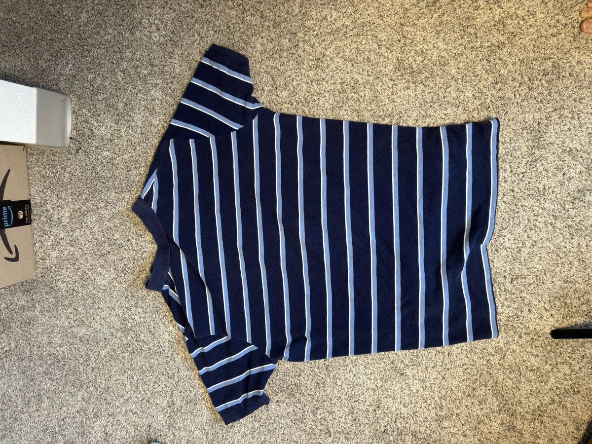 Polo Ralph Lauren Vintage Polo Ralph Lauren Blue Striped Polo Shirt Size US XXL / EU 58 / 5 - 3 Thumbnail