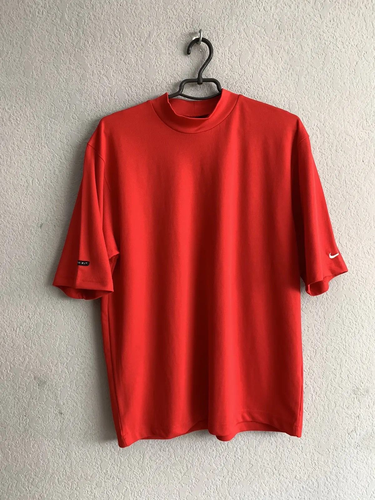 Nike × Vintage Vintage Nike Center Logo Tee Y2K made in USA drill tee 90s Size US M / EU 48-50 / 2 - 1 Thumbnail