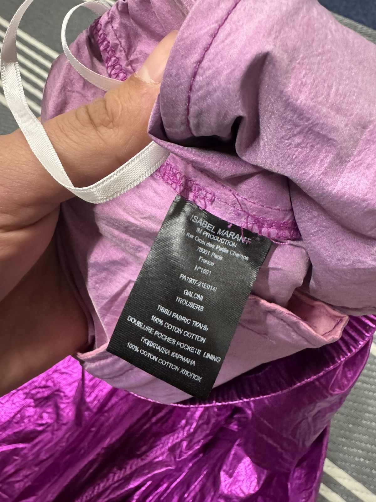 Isabel Marant Isabel Marant Metallic Pink Pantalon Galoni Size 26" / US 2 / IT 38 - 4 Thumbnail
