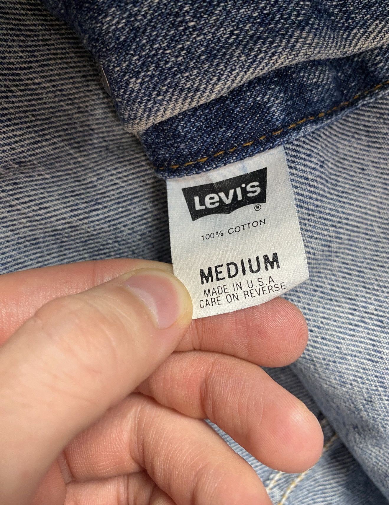 Levi's Made in USA 🇺🇸 Levi’s denim jacket vintage jeans size M Size US M / EU 48-50 / 2 - 11 Thumbnail