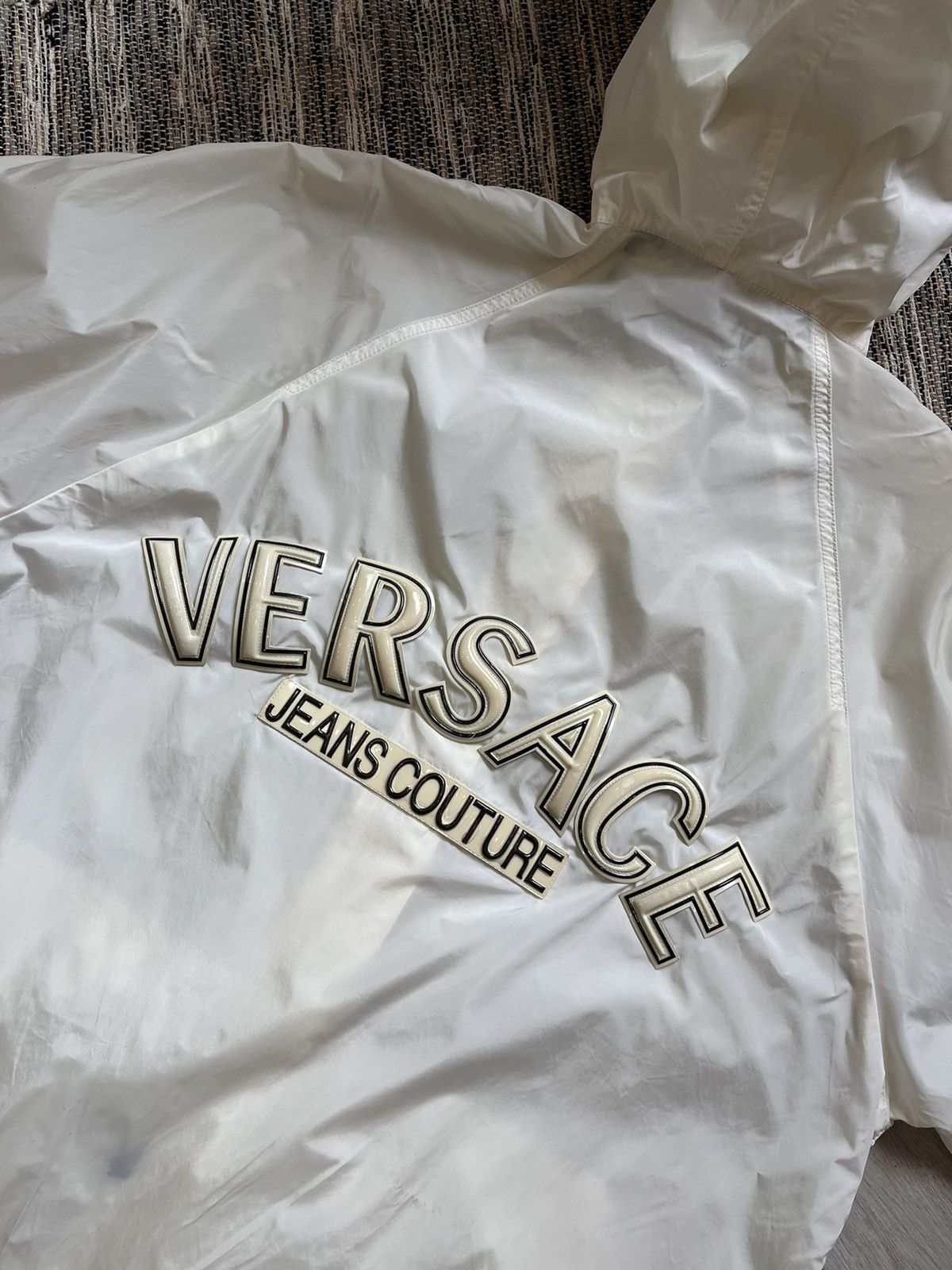 Versace Jeans Couture × Vintage Vintage Versace jeans couture windbreaker raincoat jacket Size US L / EU 52-54 / 3 - 13 Thumbnail