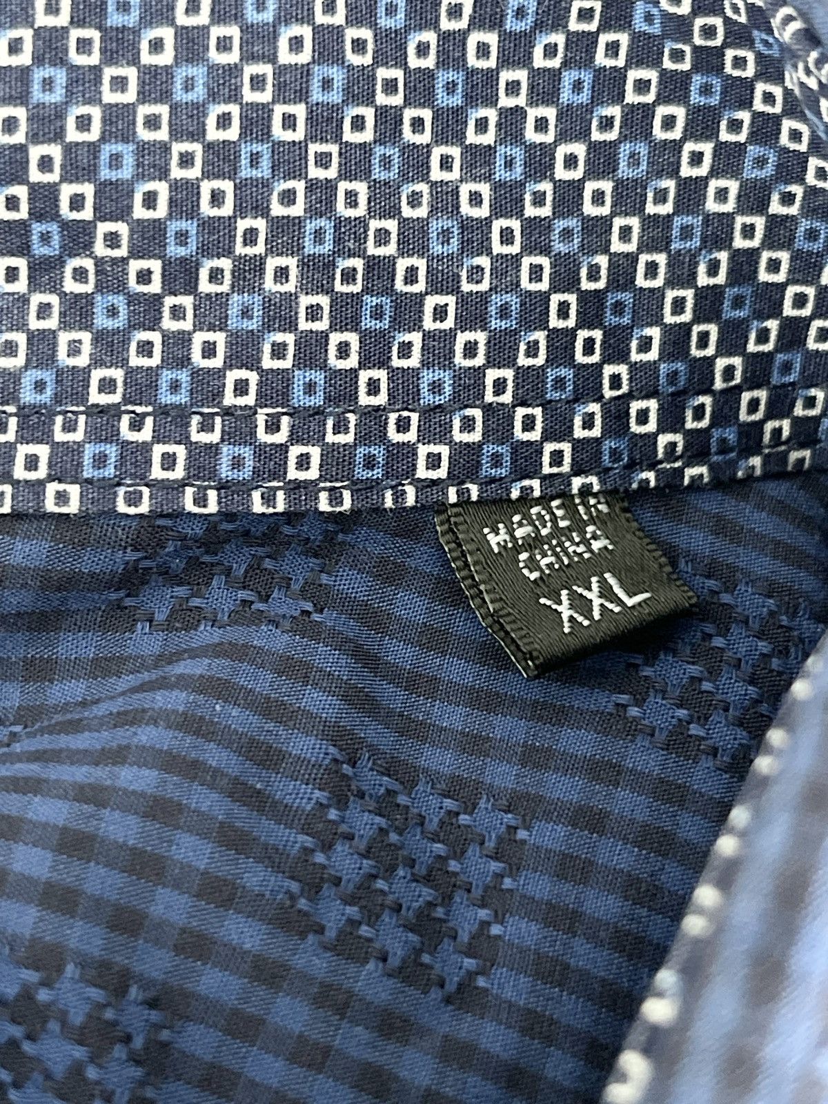 BUGATCHI STEAL! 2000s Bugatchi Blue Flannel Shirt Size US XXL / EU 58 / 5 - 7 Thumbnail